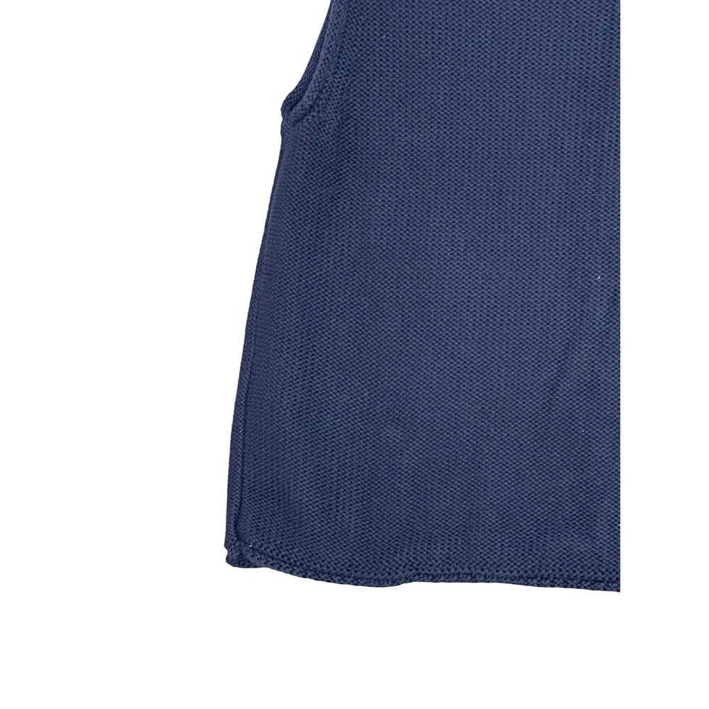 NWT Abercrombie & Fitch Womens Rolled Hem Crochet Knit Cottagecore Preppy Ble - Picture 9 of 11